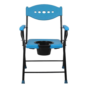 Folding Commode Chair With Bucket