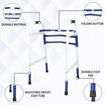 Folding, Portable & Lightweight Height Adjustable Walker