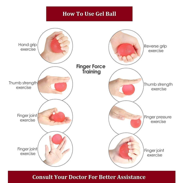 Silicon gel Exercise Stress Relief Ball Hand Grip